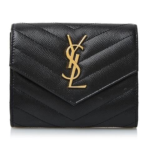 ysl 三 折 短 夾